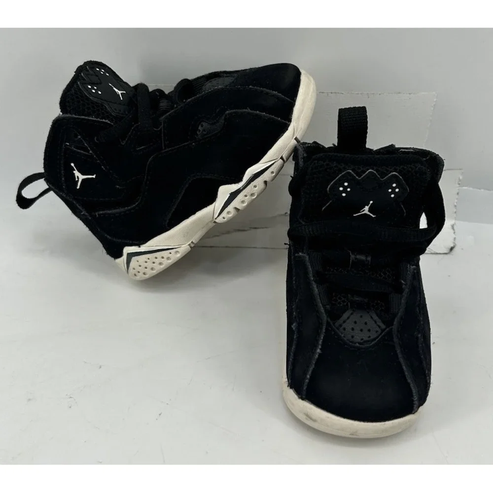 Nike Air Jordan True Flight Black 343797-050 Toddler Size 4C